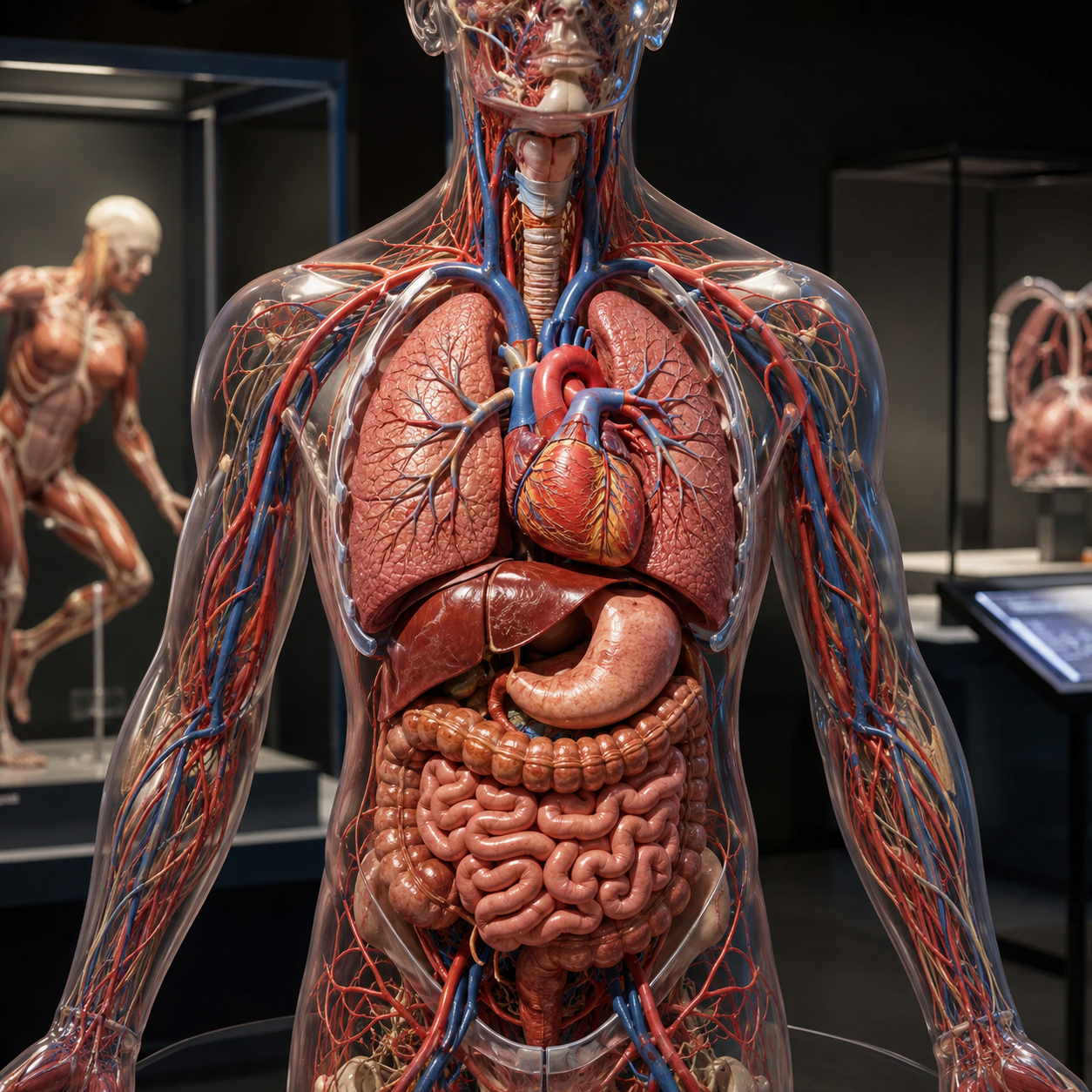 Anatomiczne przedstawienie narządów wewnętrznych